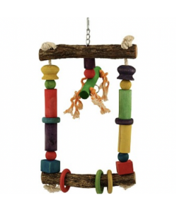 55cm Parrot-Supplies Wooden Activity Fun Swing For Parrots - Large 